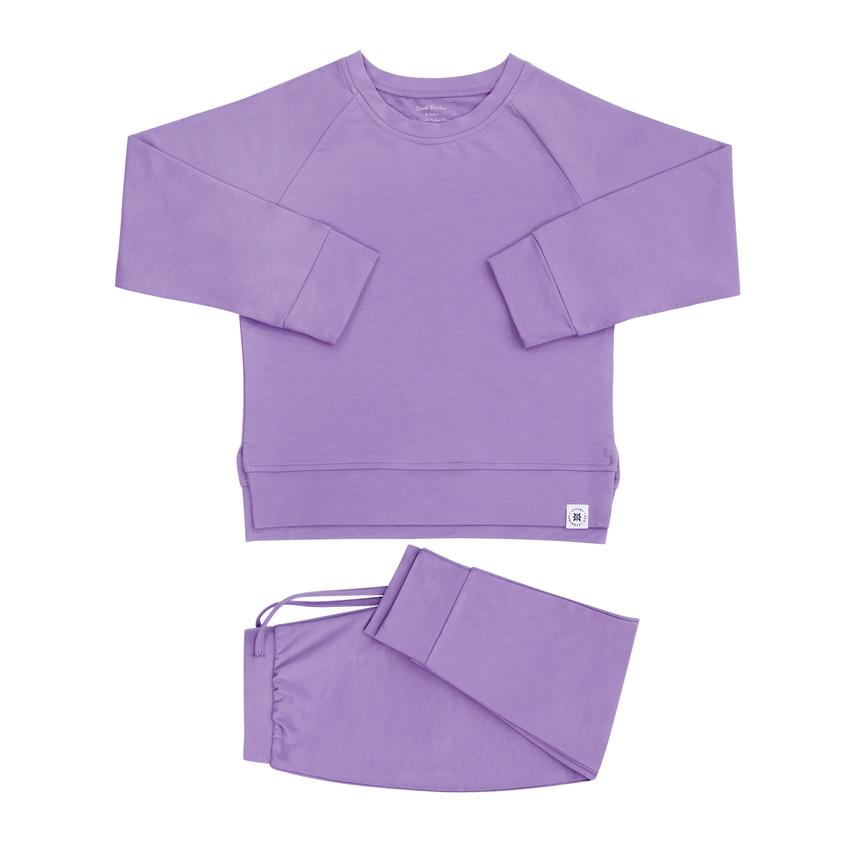 Purple Lily Crew Neck Jogger Set — Sweet Bamboo