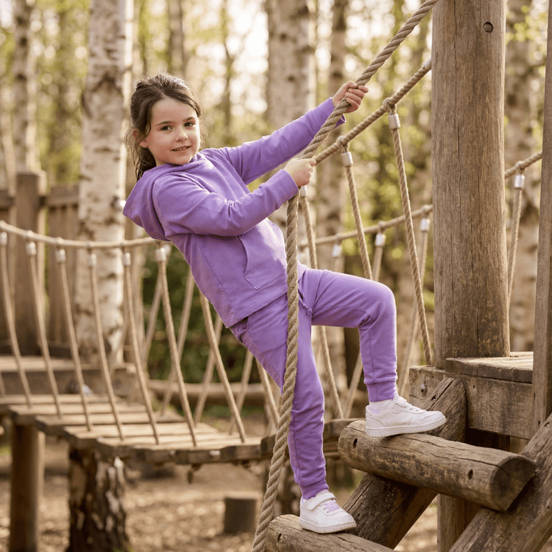 Purple Lily Hooded Jogger Set — Sweet Bamboo