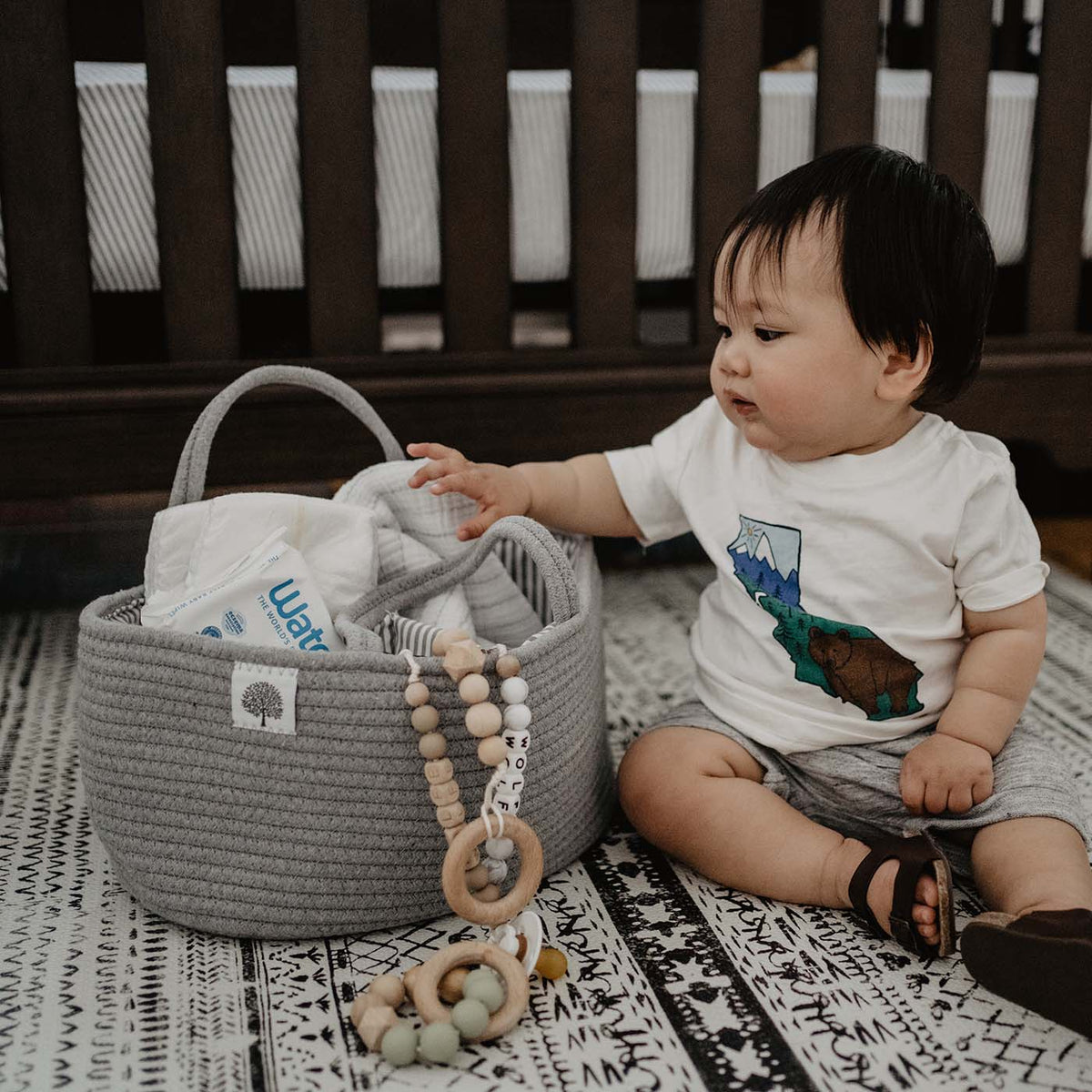 Rope Diaper Caddy — Parker Baby Co.