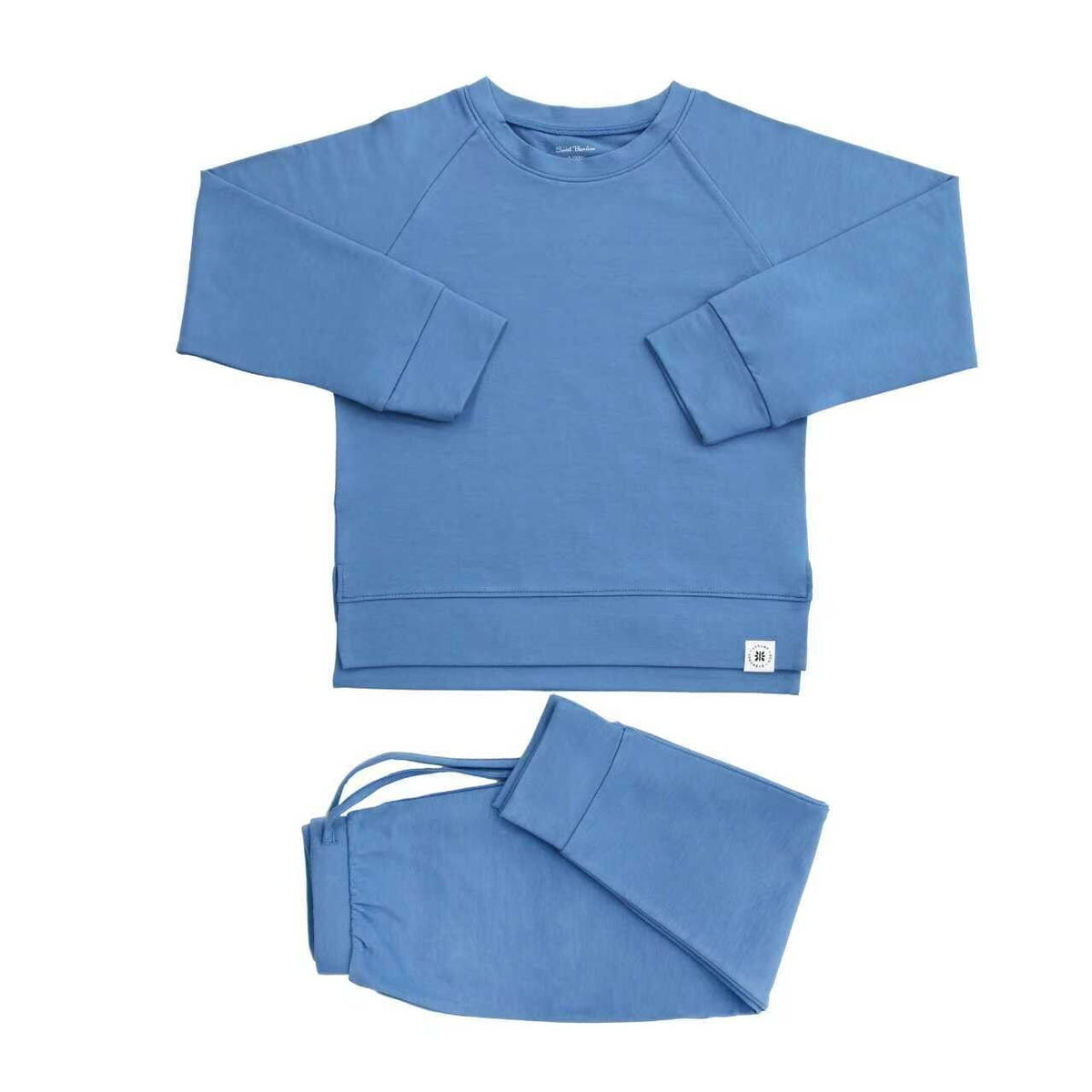 Sailor Blue Crew Neck Jogger Set — Sweet Bamboo