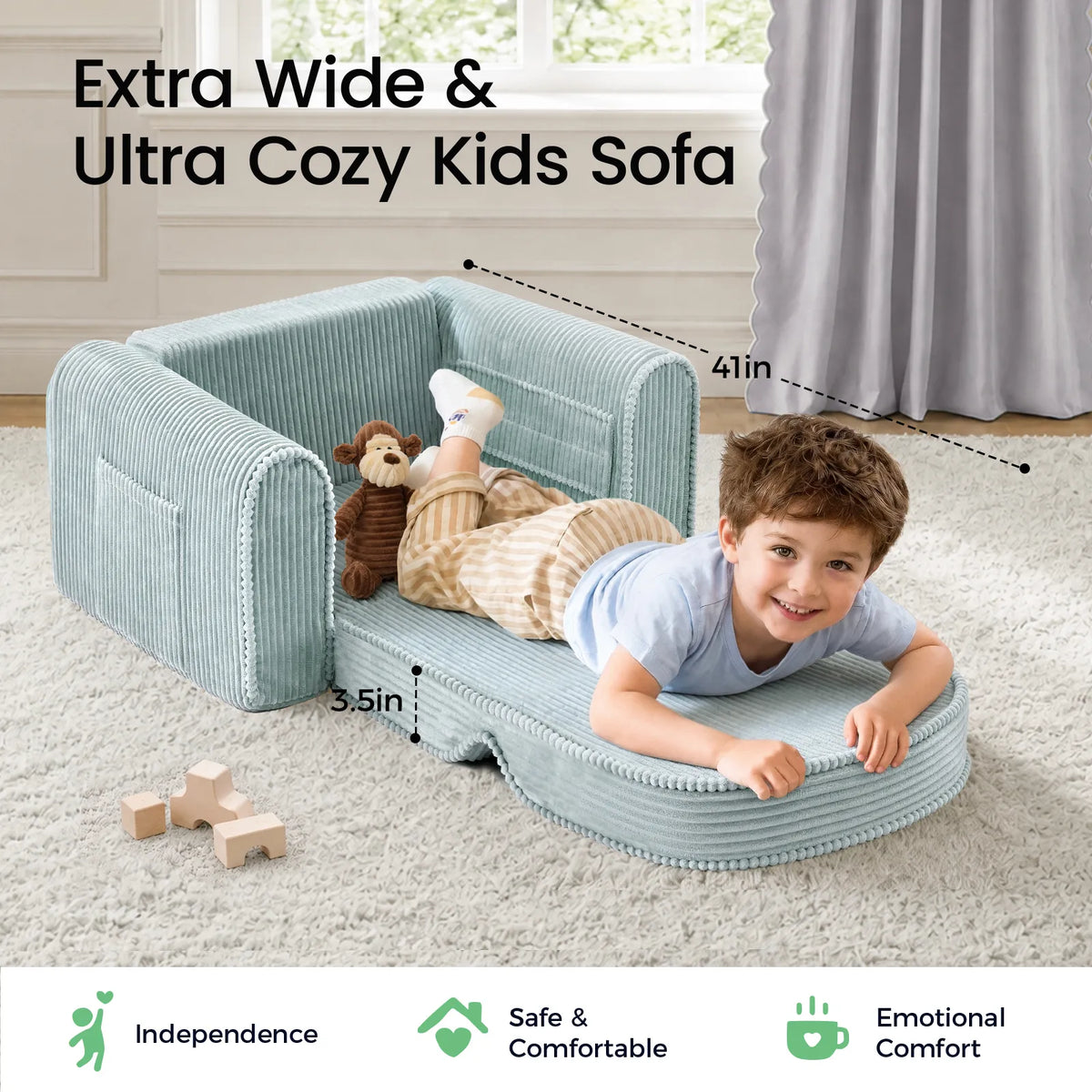 Tiny Land® GentleSnug Corduroy Kid Chair — Tiny Land