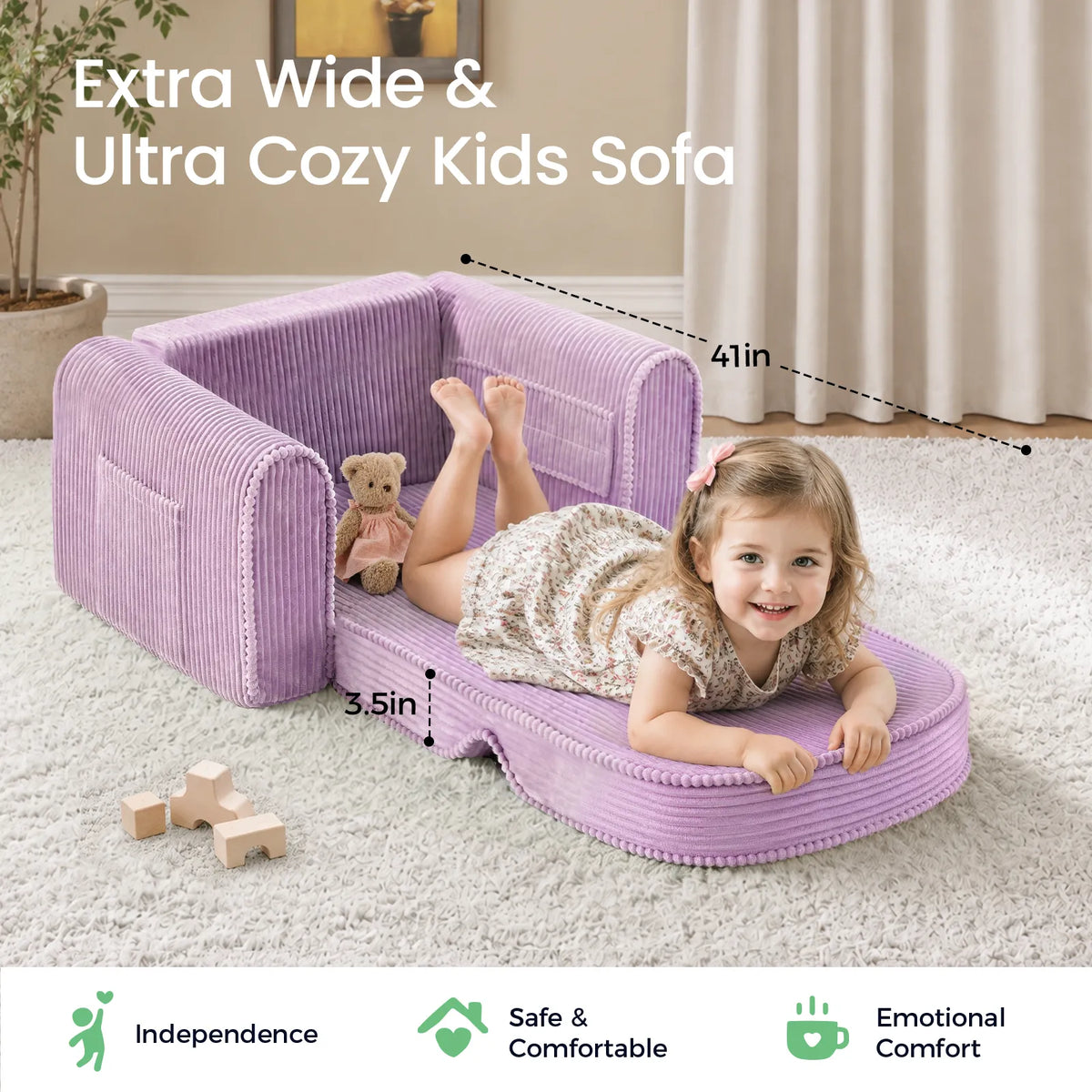 Tiny Land® GentleSnug Corduroy Kid Chair — Tiny Land