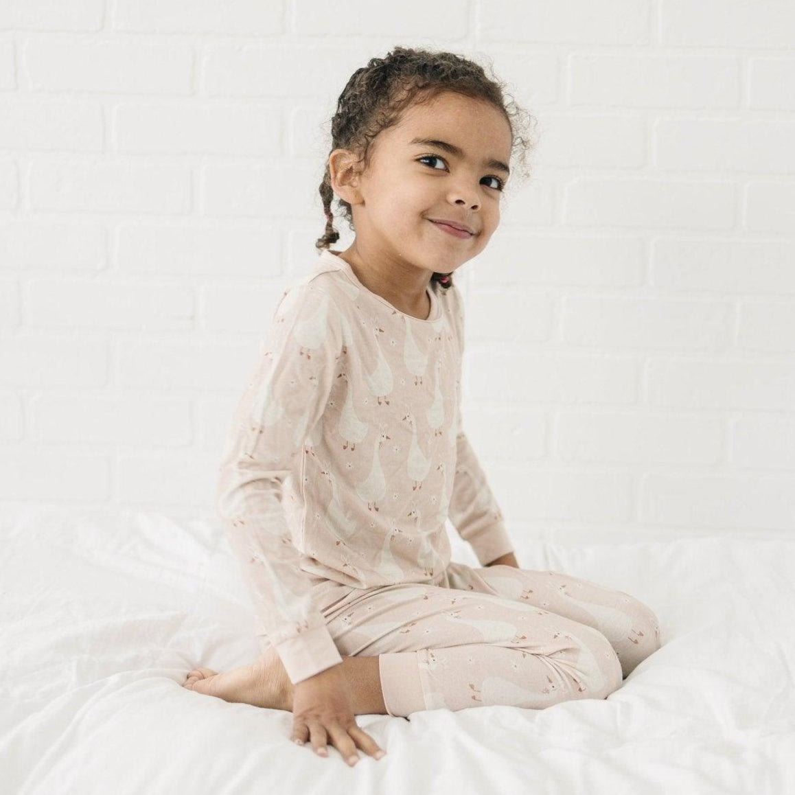 Silly Goose on the Loose 2pc Bamboo Pajamas — Little Joy Co.