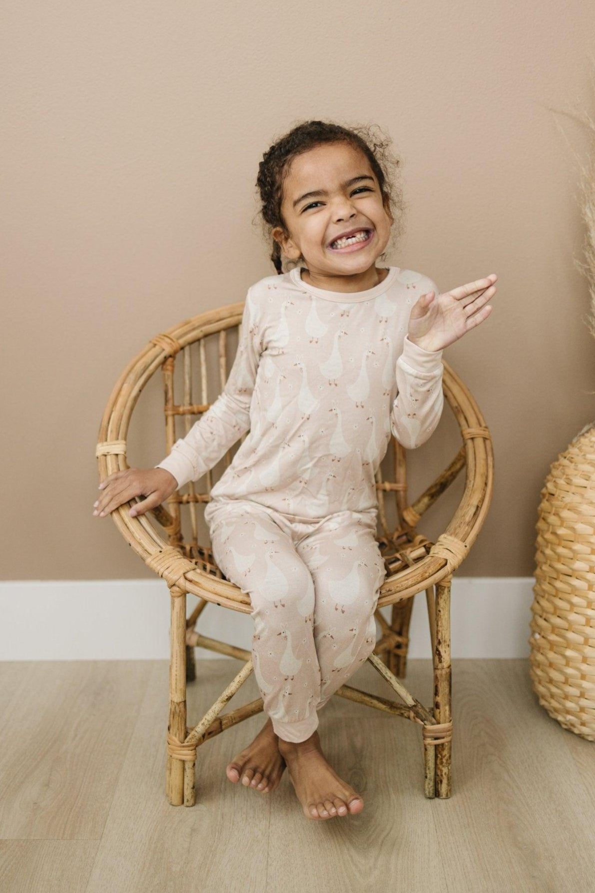 Silly Goose on the Loose 2pc Bamboo Pajamas — Little Joy Co.