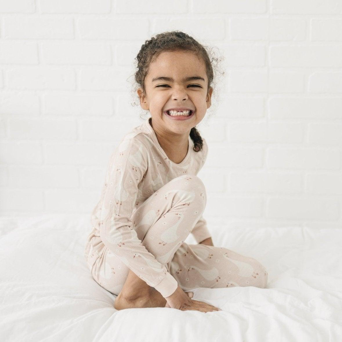 Silly Goose on the Loose 2pc Bamboo Pajamas — Little Joy Co.