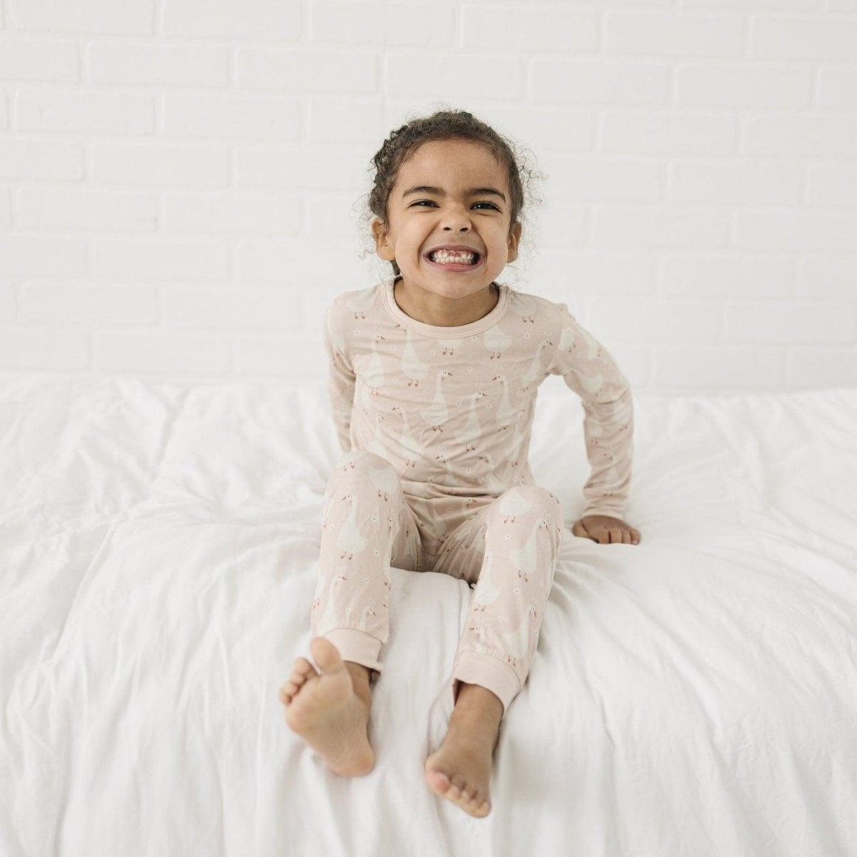 Silly Goose on the Loose 2pc Bamboo Pajamas — Little Joy Co.