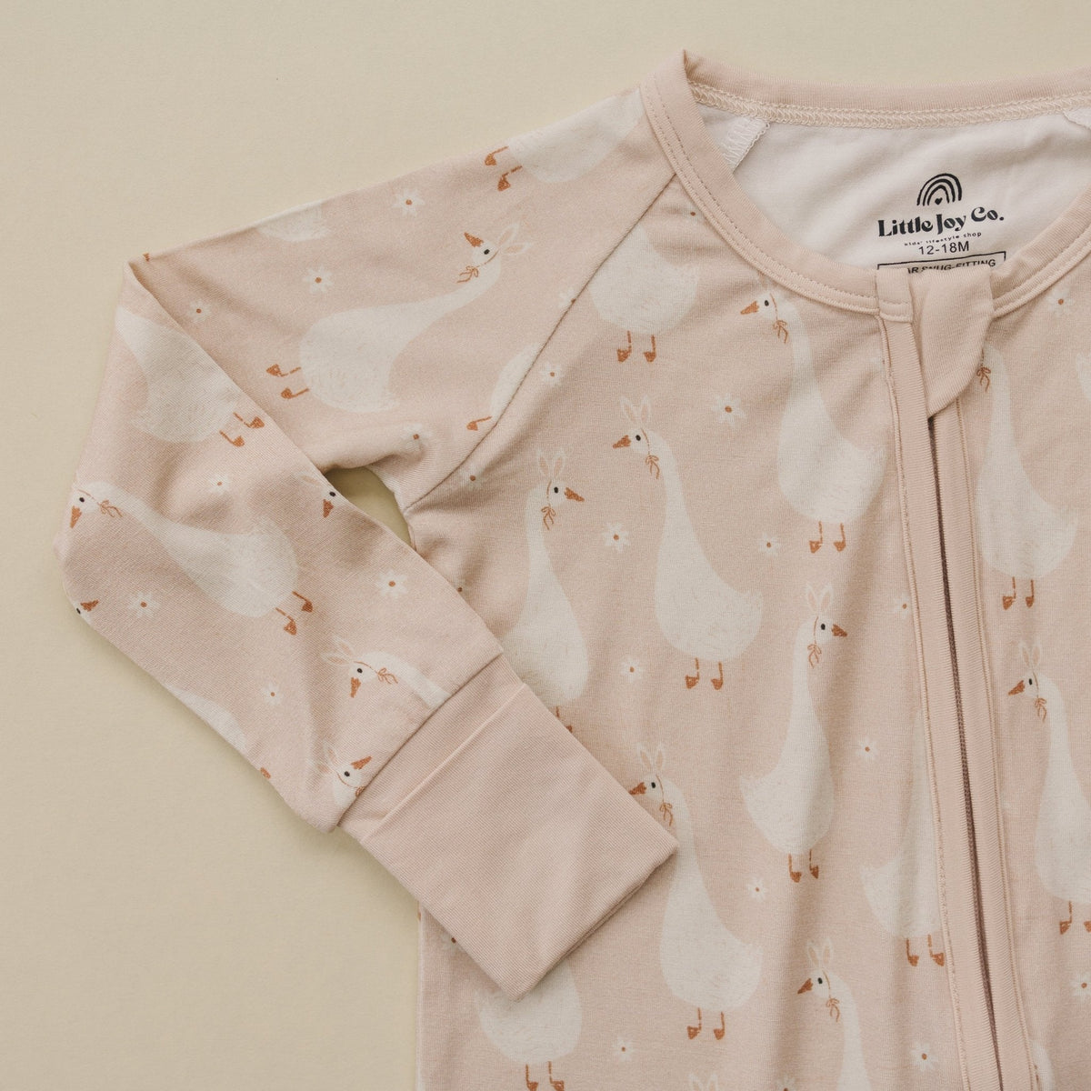 Silly Goose on the Loose Bamboo Zippy Romper — Little Joy Co.