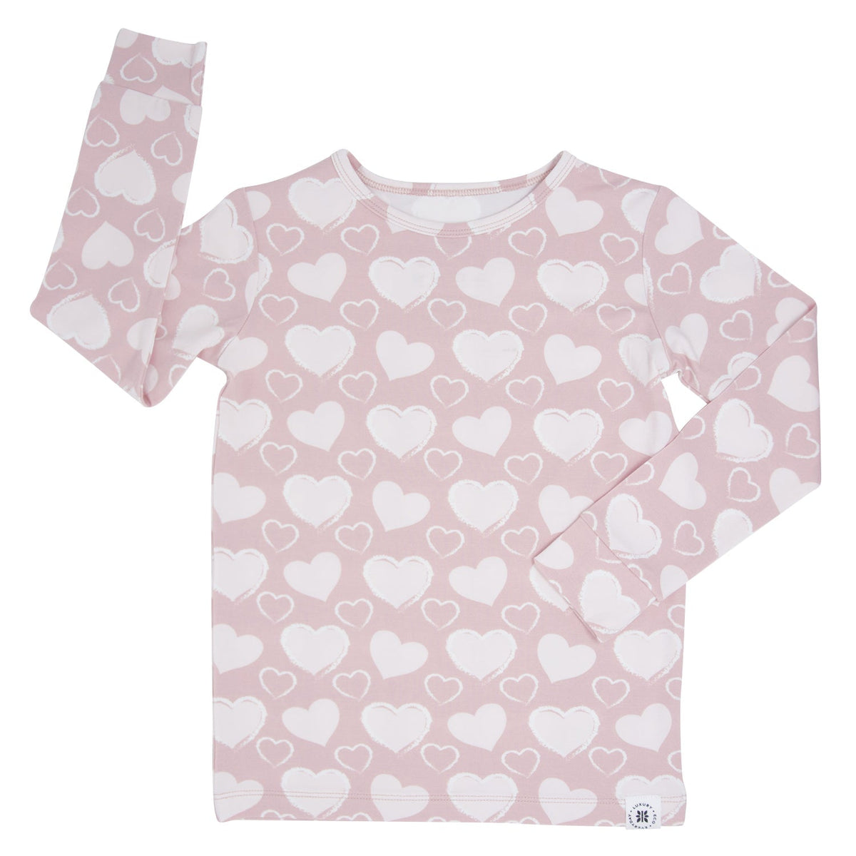 So Much Love Big Kid Pajama Set — Sweet Bamboo