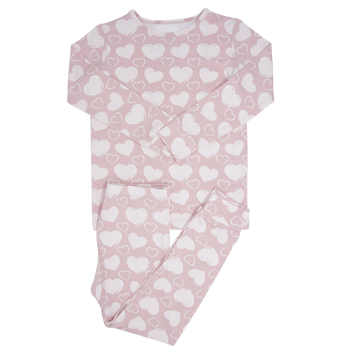 So Much Love Big Kid Pajama Set — Sweet Bamboo