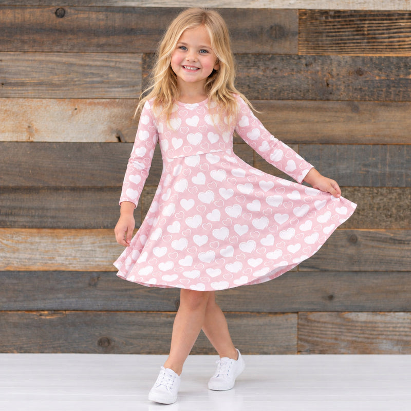 So Much Love Swirly Girl Dress — Sweet Bamboo