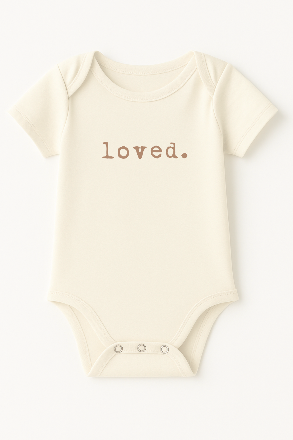 Loved. Clay Organic Cotton Baby Bodysuit Short Sleeve — Tenth & Pine