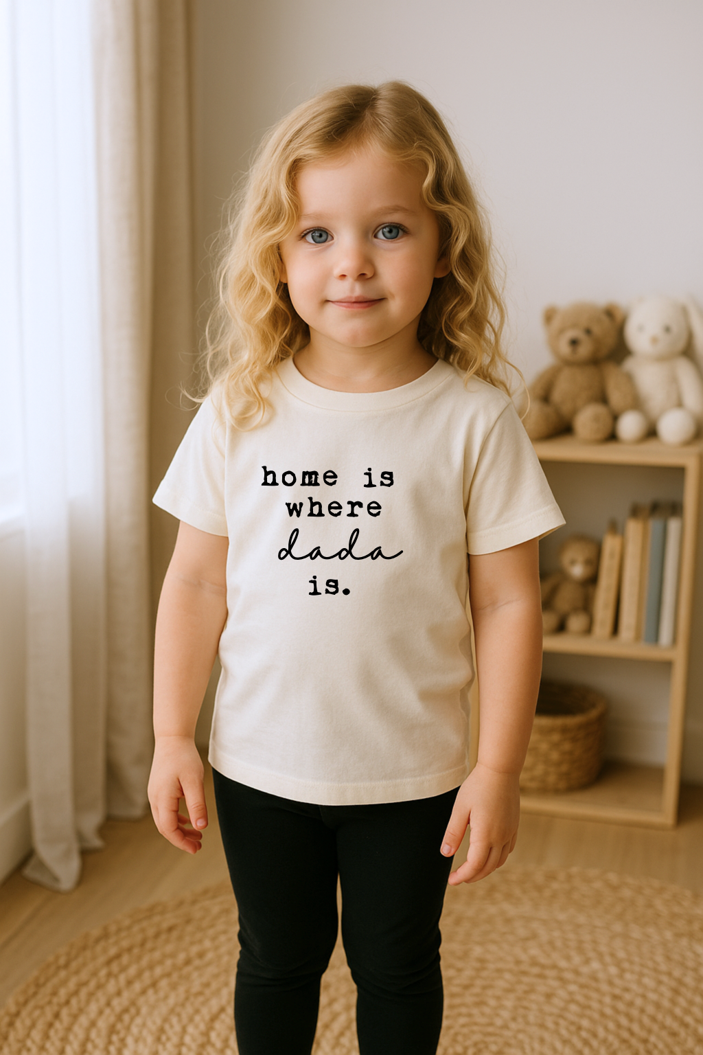 Home is Where Dada Is Organic Kids T-shirt — Tenth & Pine