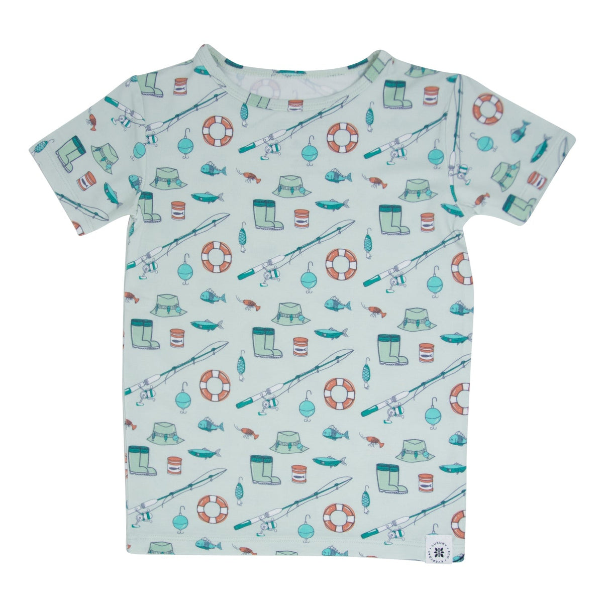 Fishing Poles Summer Pajama Set — Sweet Bamboo