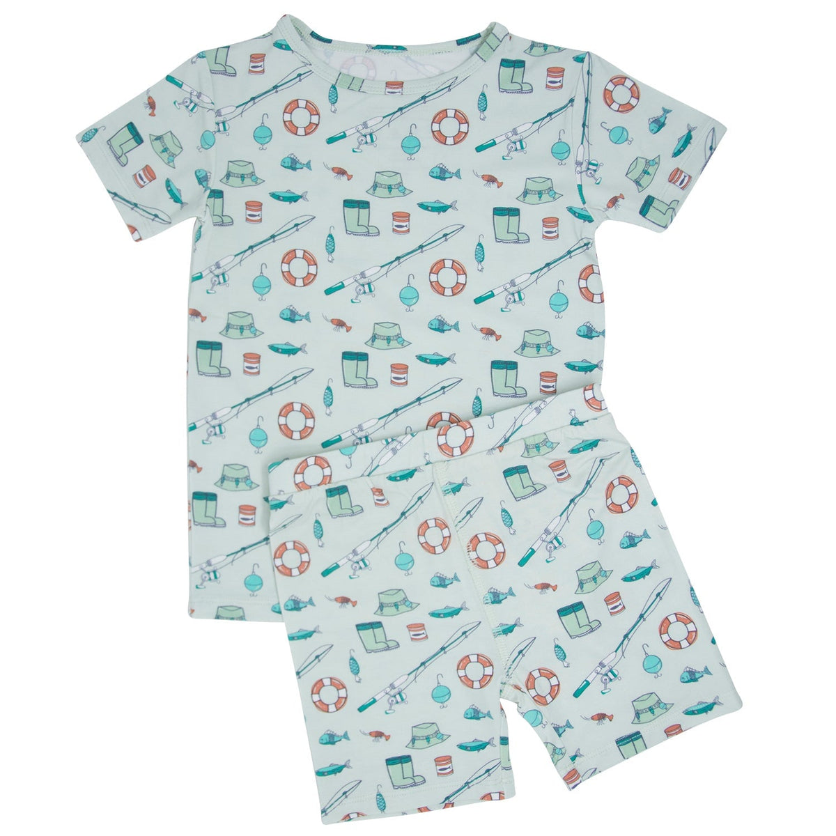 Fishing Poles Summer Pajama Set — Sweet Bamboo