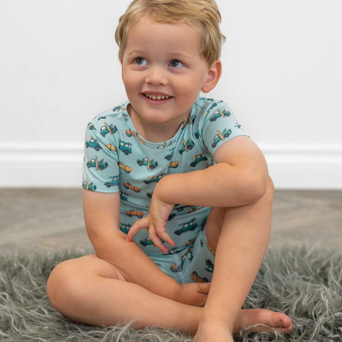 Surfing Beach Summer Pajama Set — Sweet Bamboo