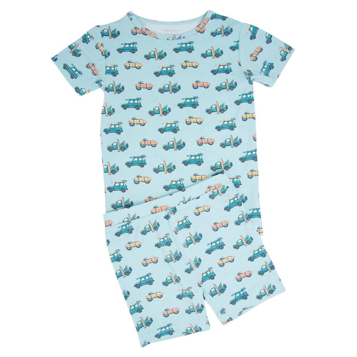 Surfing Beach Summer Pajama Set — Sweet Bamboo