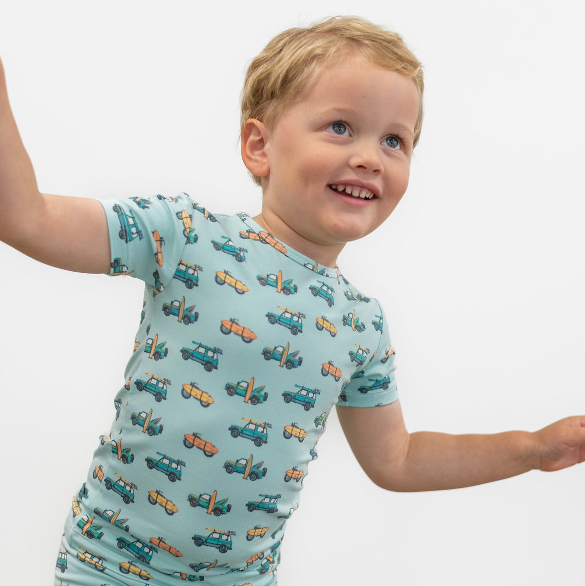 Surfing Beach Summer Pajama Set — Sweet Bamboo