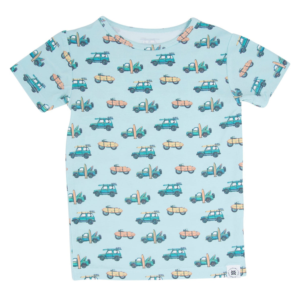 Surfing Beach Summer Pajama Set — Sweet Bamboo