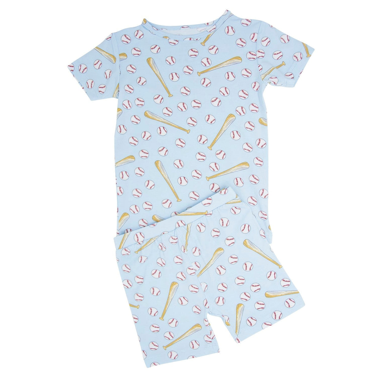 Classic Baseball Summer Pajama Set — Sweet Bamboo