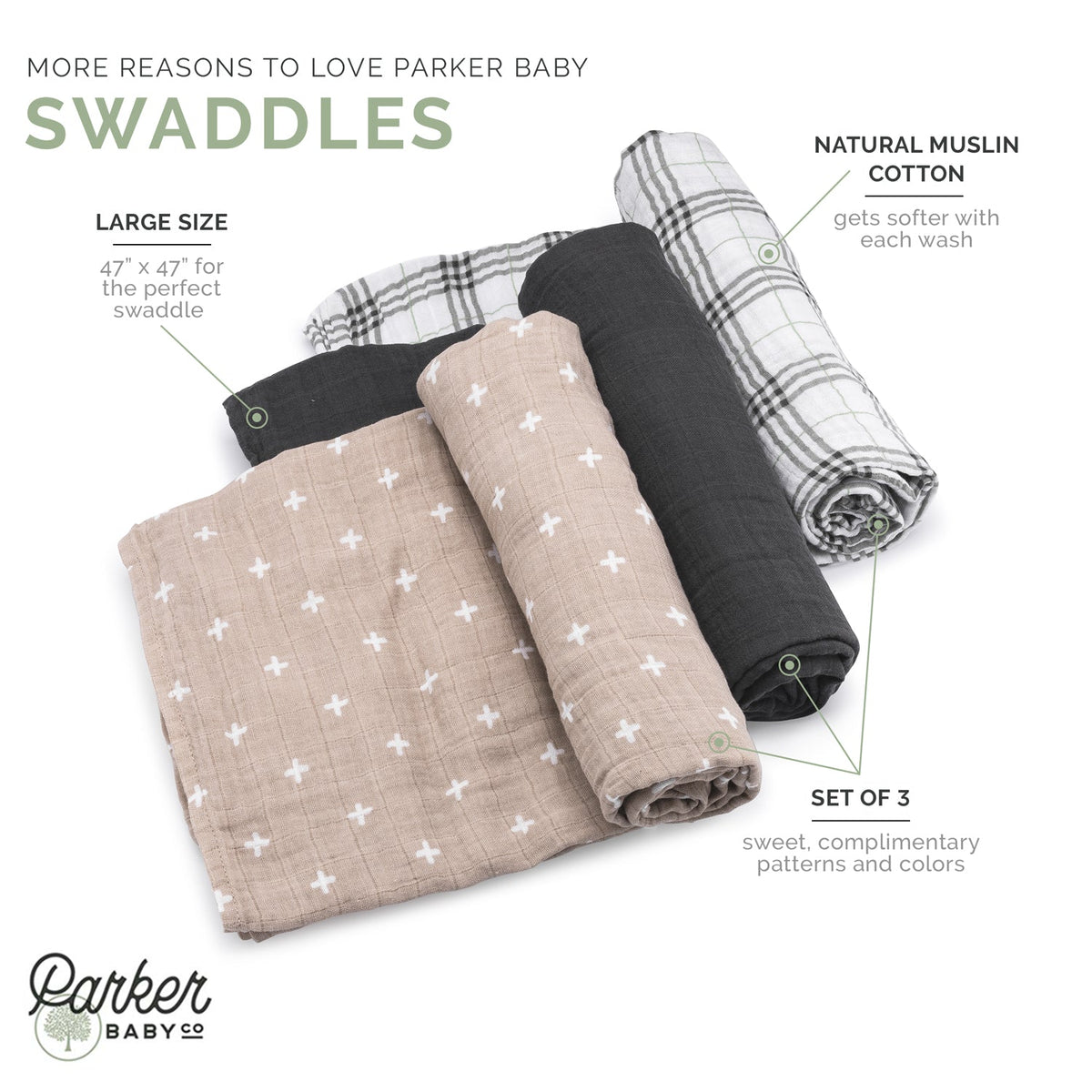 Classics Swaddle Set — Parker Baby Co.