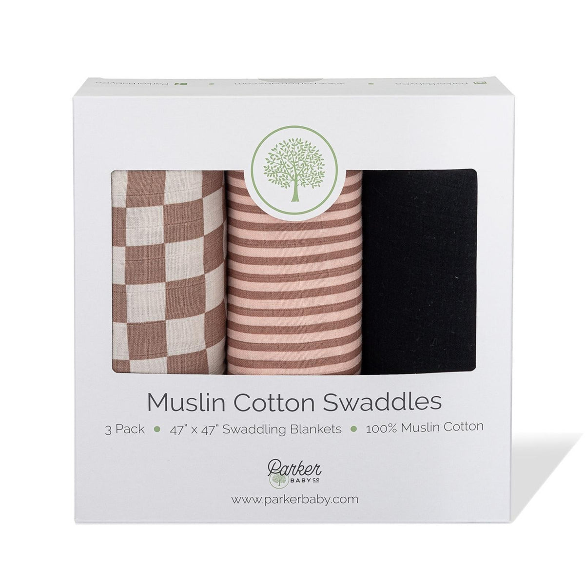 Rosewood Swaddle Set — Parker Baby Co.