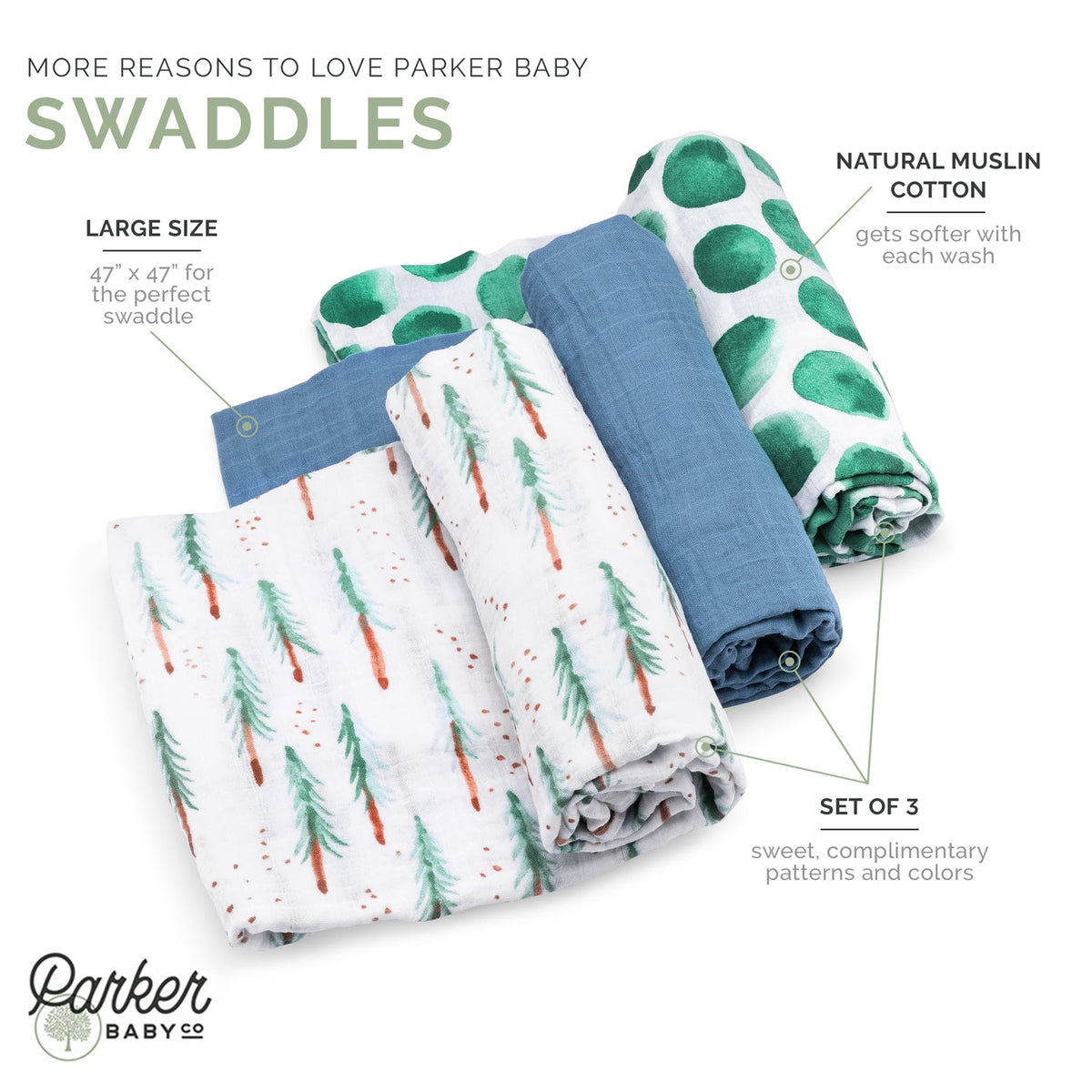Timber Swaddle Set — Parker Baby Co.