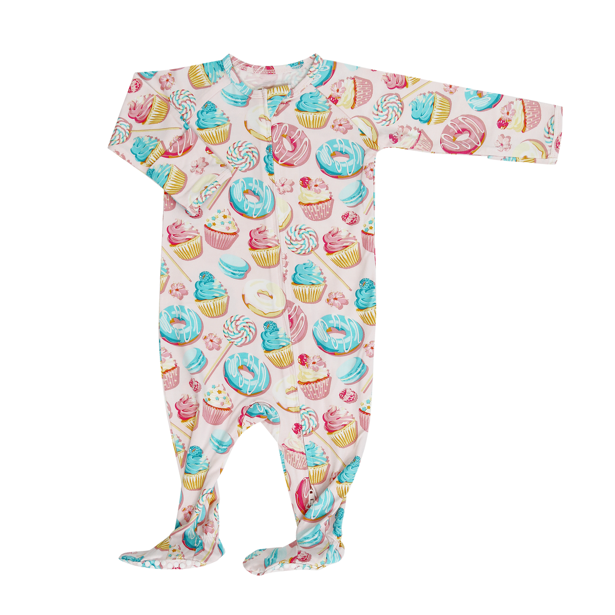 Sweet Tooth Zipper Footie — Sweet Bamboo