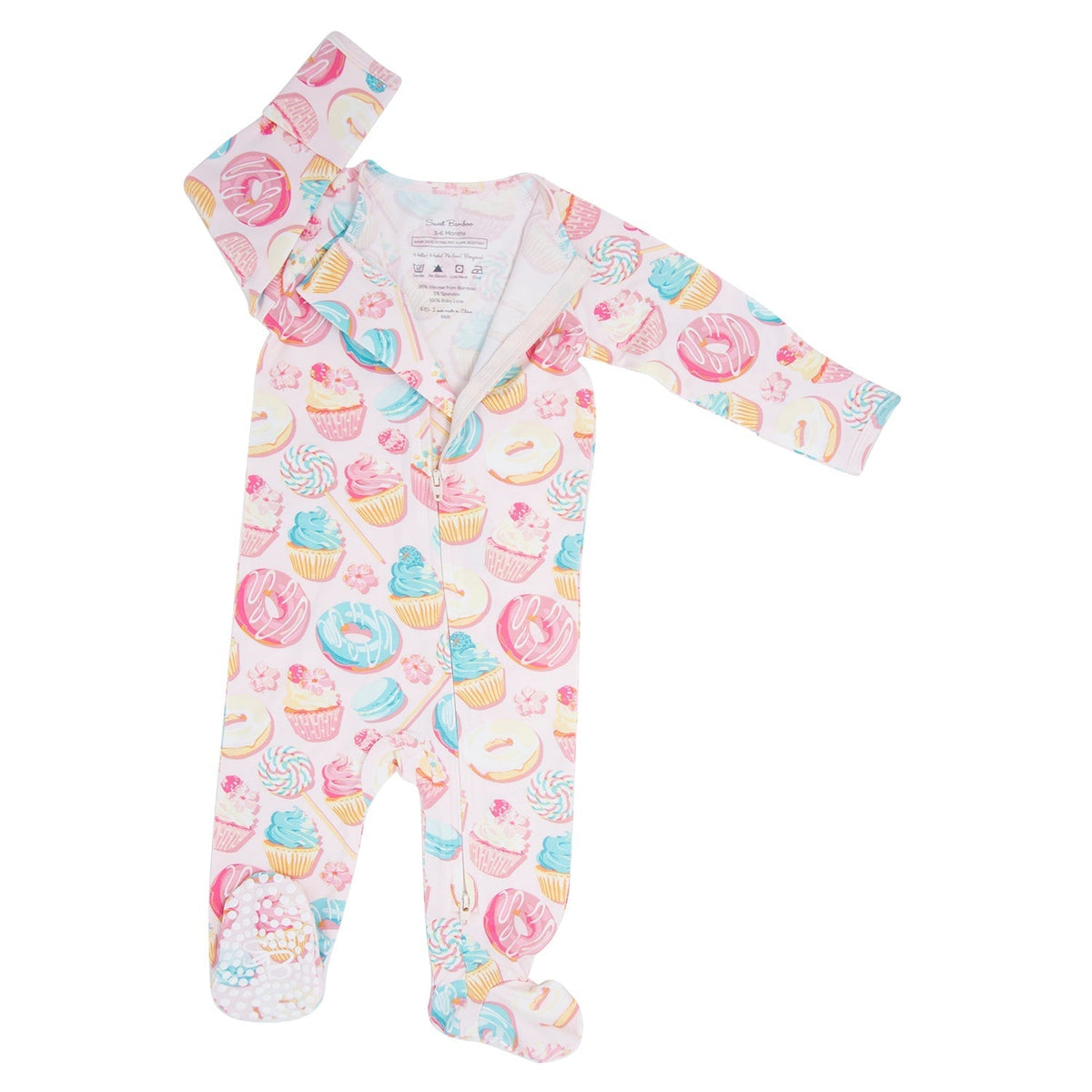 Sweet Tooth Zipper Footie — Sweet Bamboo