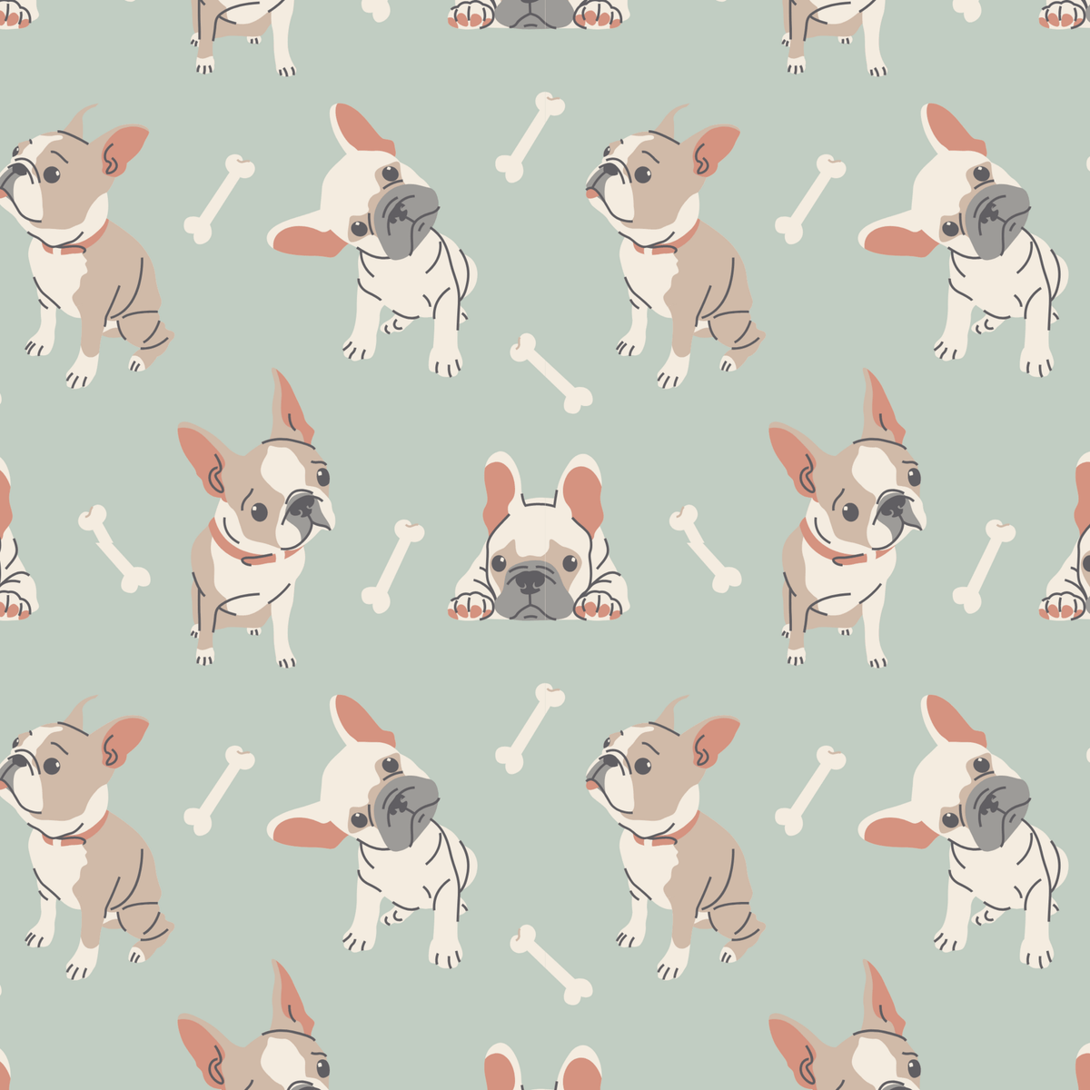 Mint Frenchie Puppy Tank Romper — Sweet Bamboo