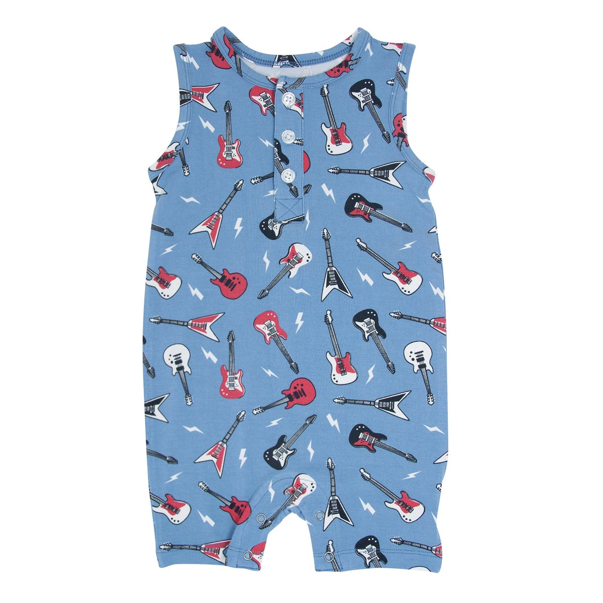 Tank Romper - Rock N Roll Blue — Sweet Bamboo