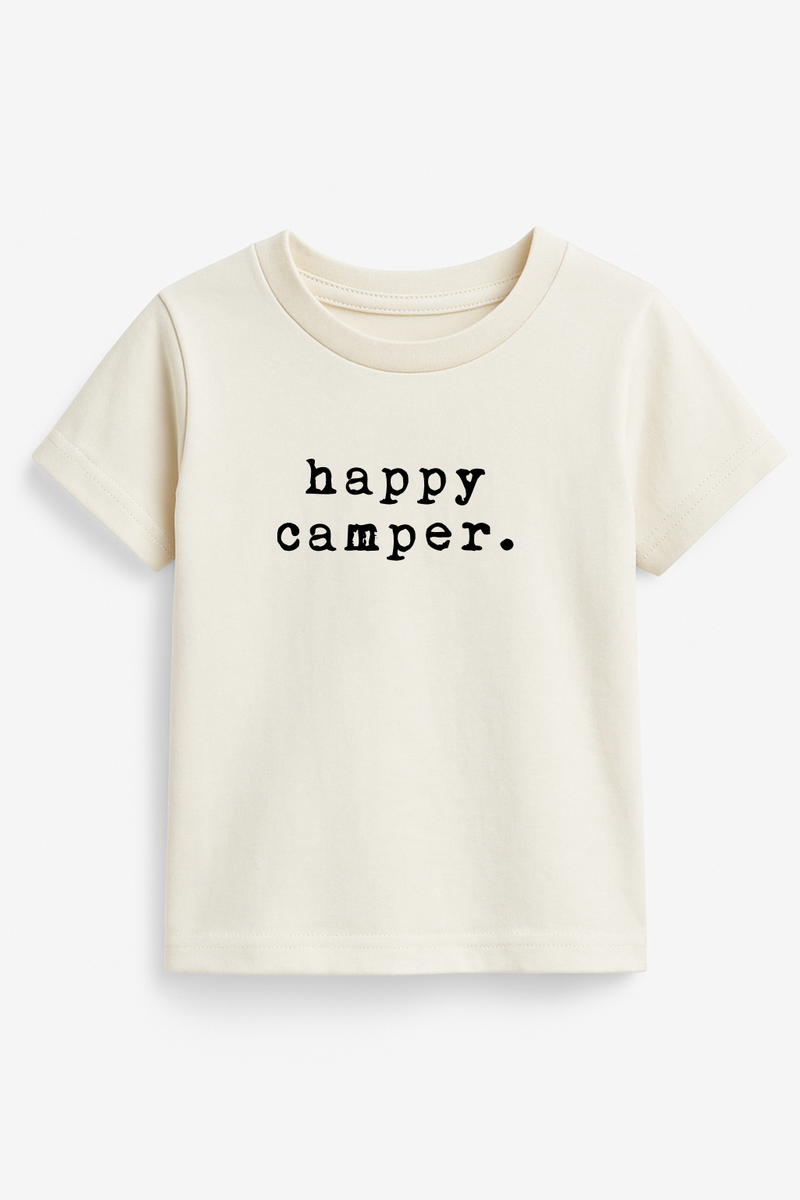Happy Camper Organic Cotton Short Sleeve Toddler T-Shirt — Tenth & Pine