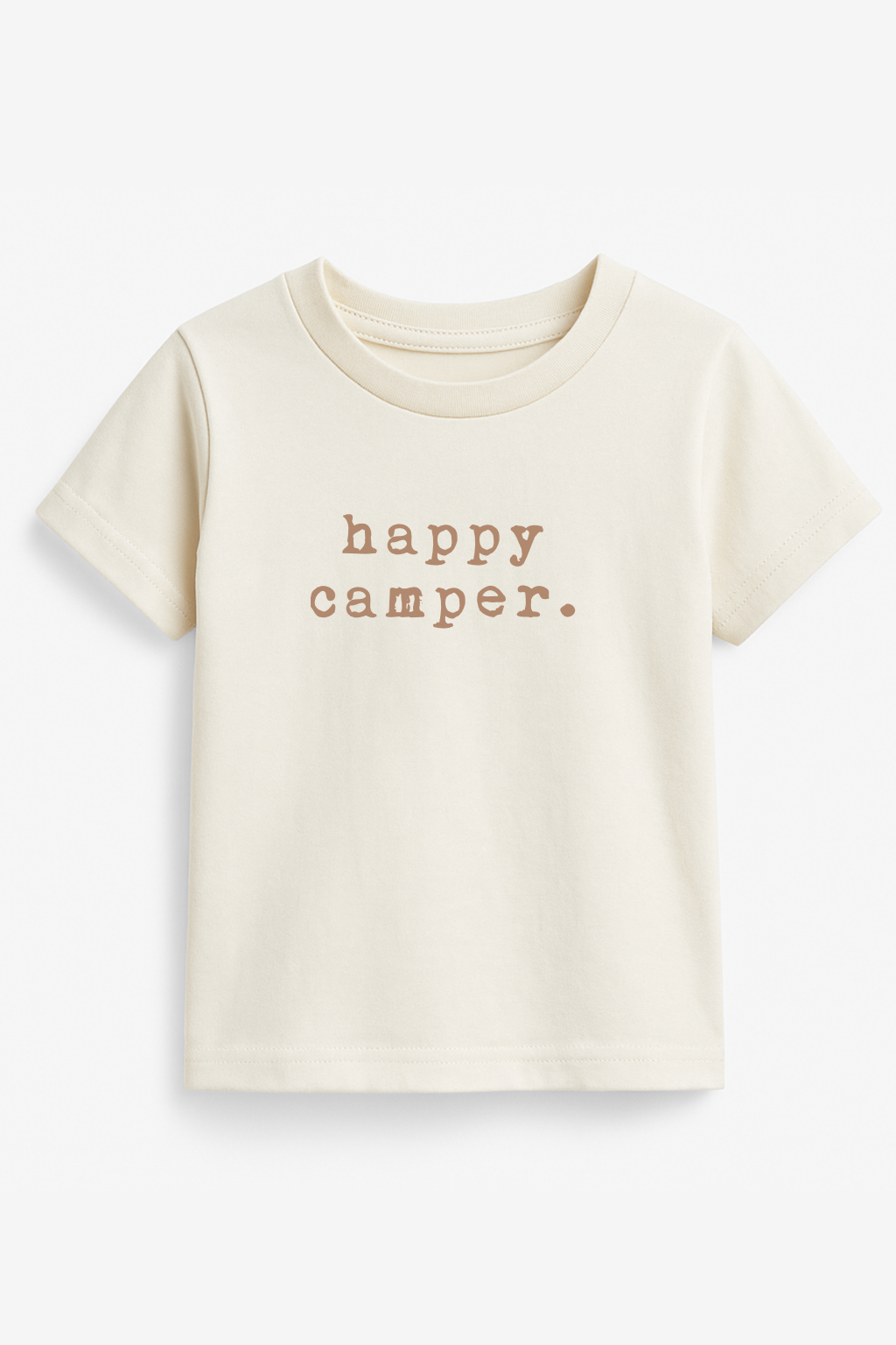 Happy Camper Clay Organic Cotton Short Sleeve Toddler T-Shirt — Tenth & Pine