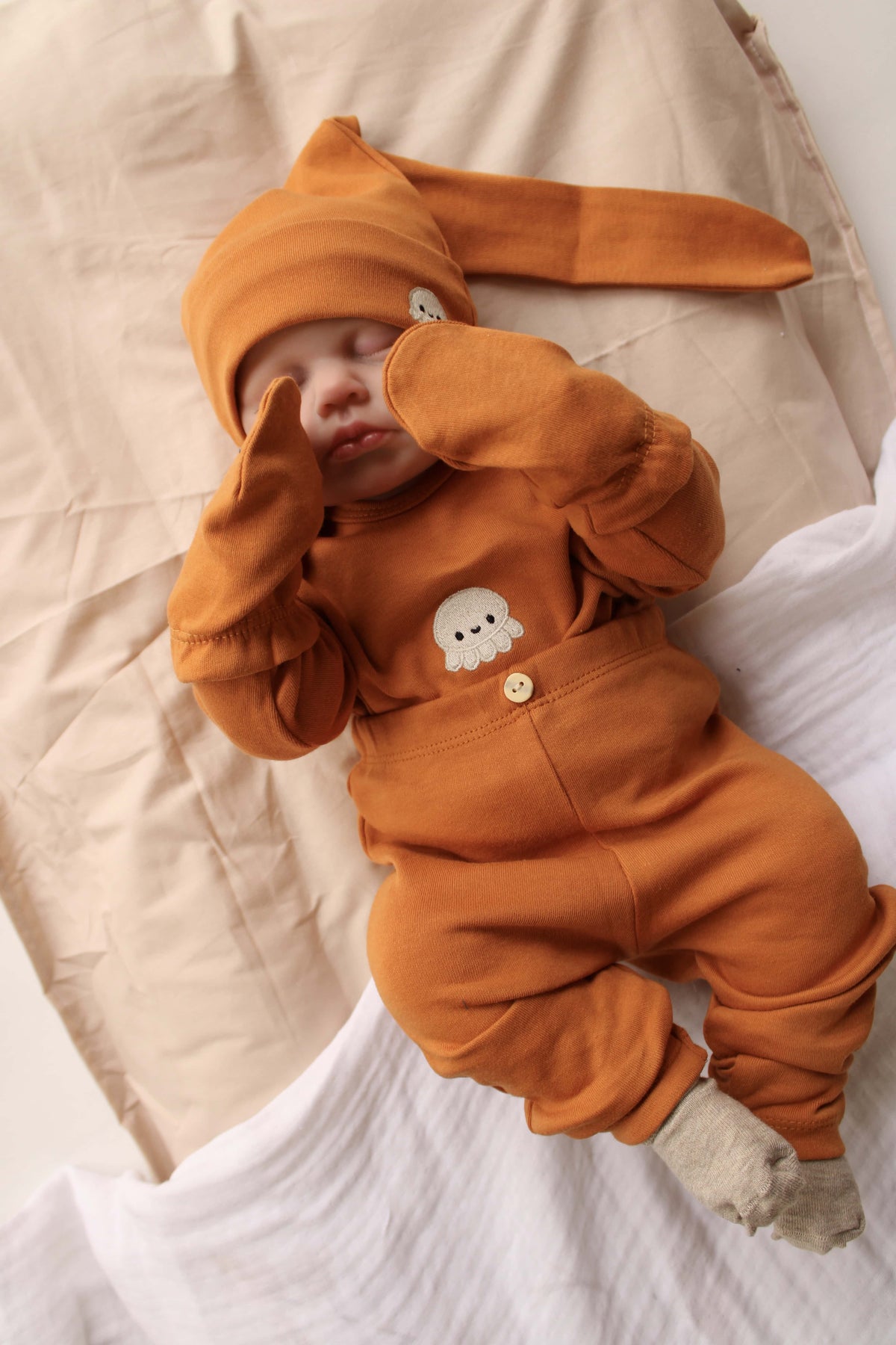Octopus Patterned 5 Piece Newborn Set — Honey and Hive