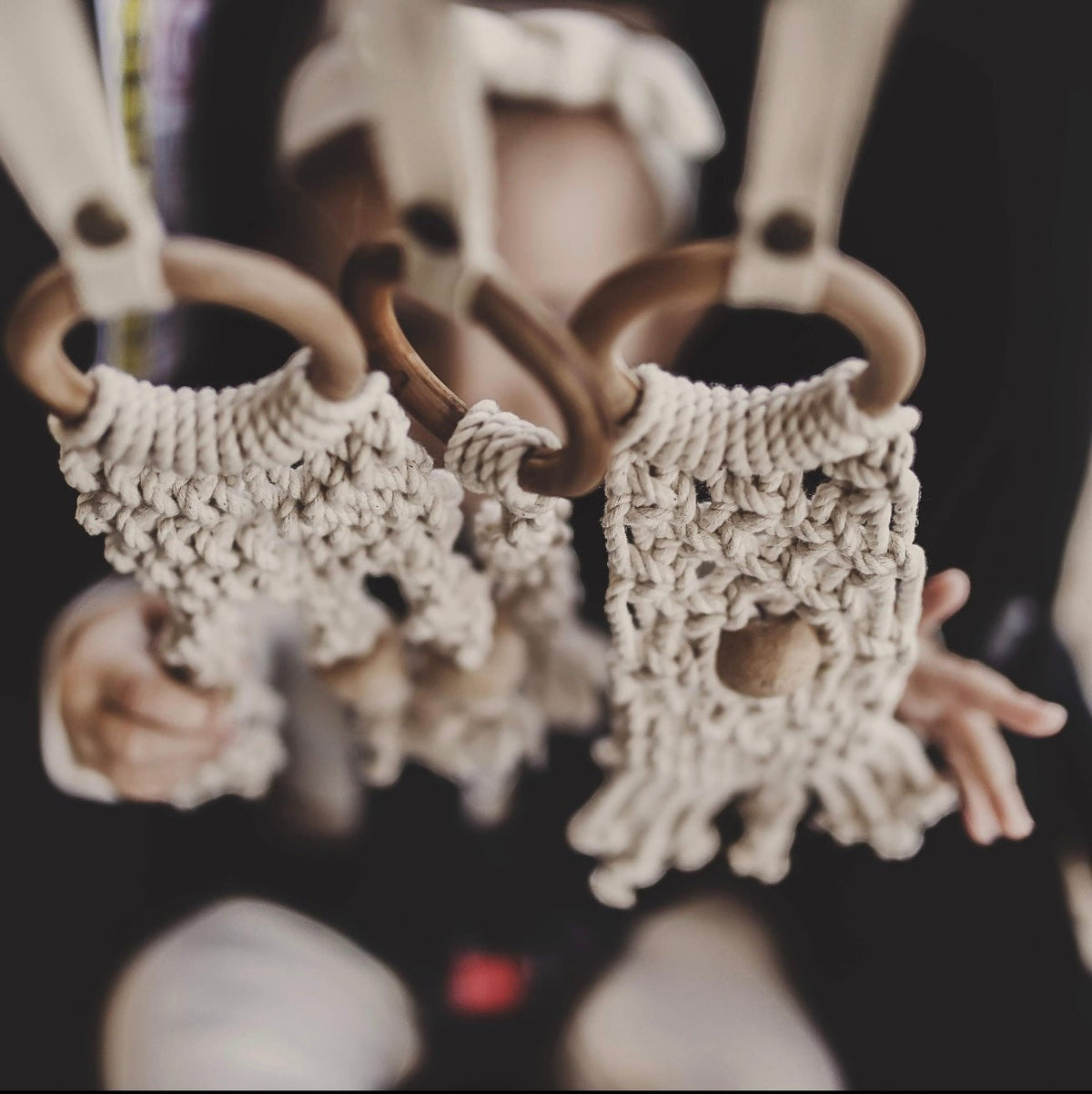 all-in-one toy | macrame 2 pc Set — Finn + Emma