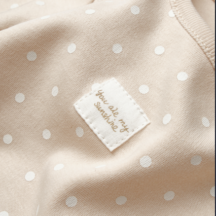 Brown Long Sleeve Polka Dot Organic — Honey and Hive