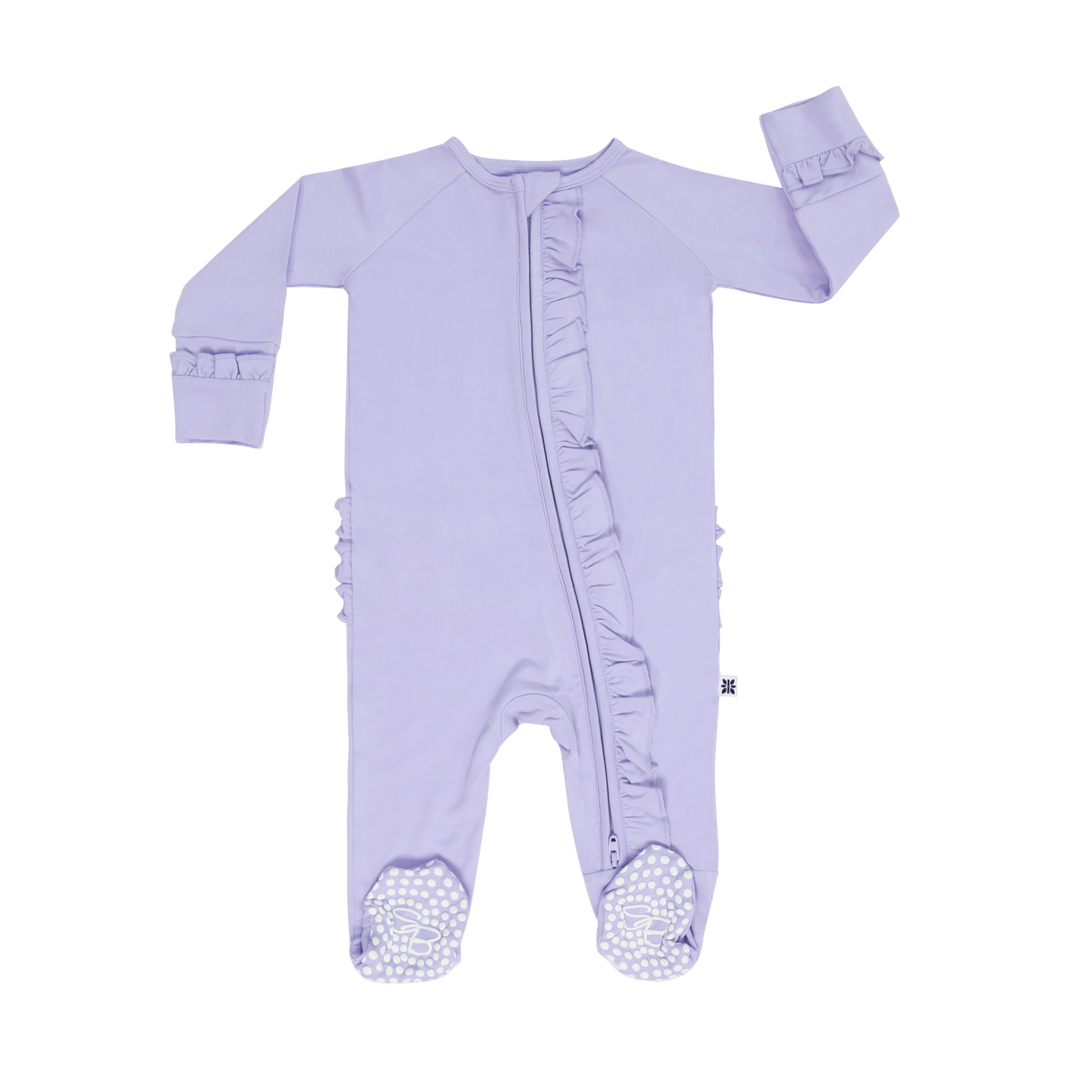 Violets Are Violet Ruffle Footie — Sweet Bamboo