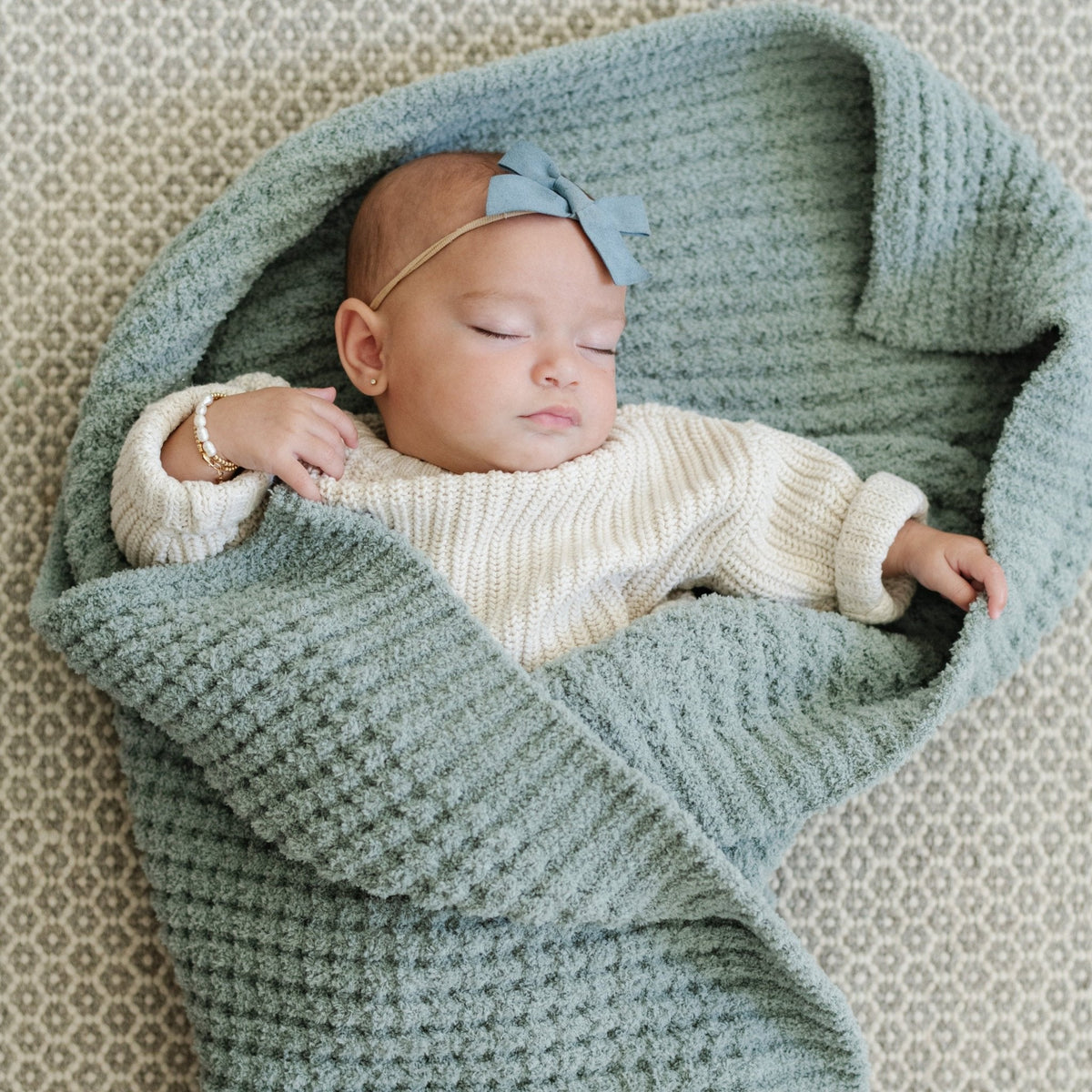 Waffle Knit Receiving Blankets — Saranoni