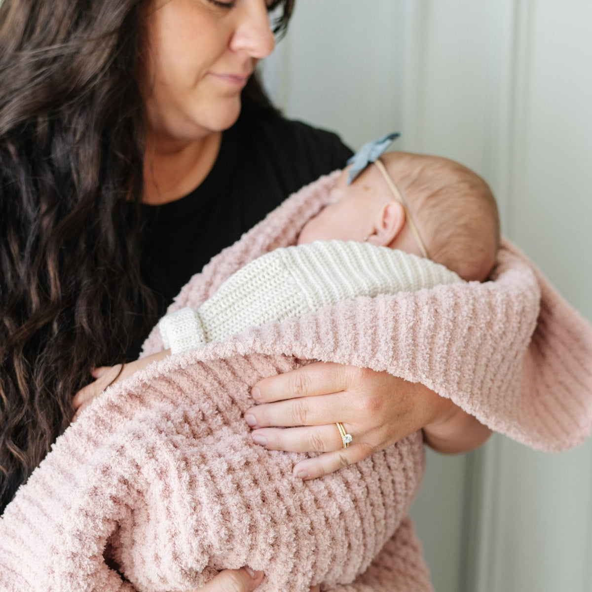 Waffle Knit Receiving Blankets — Saranoni