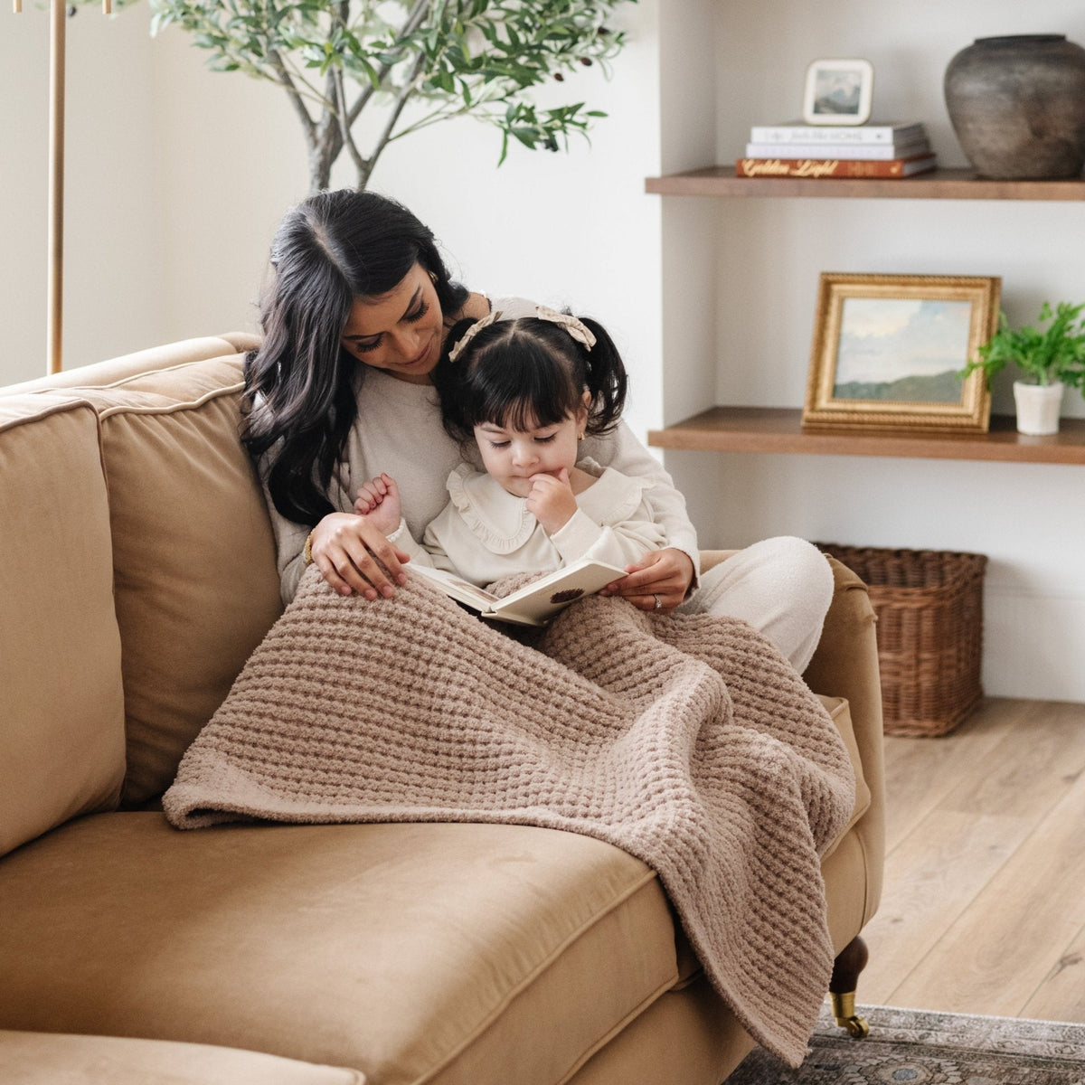 Waffle Knit Receiving Blankets — Saranoni