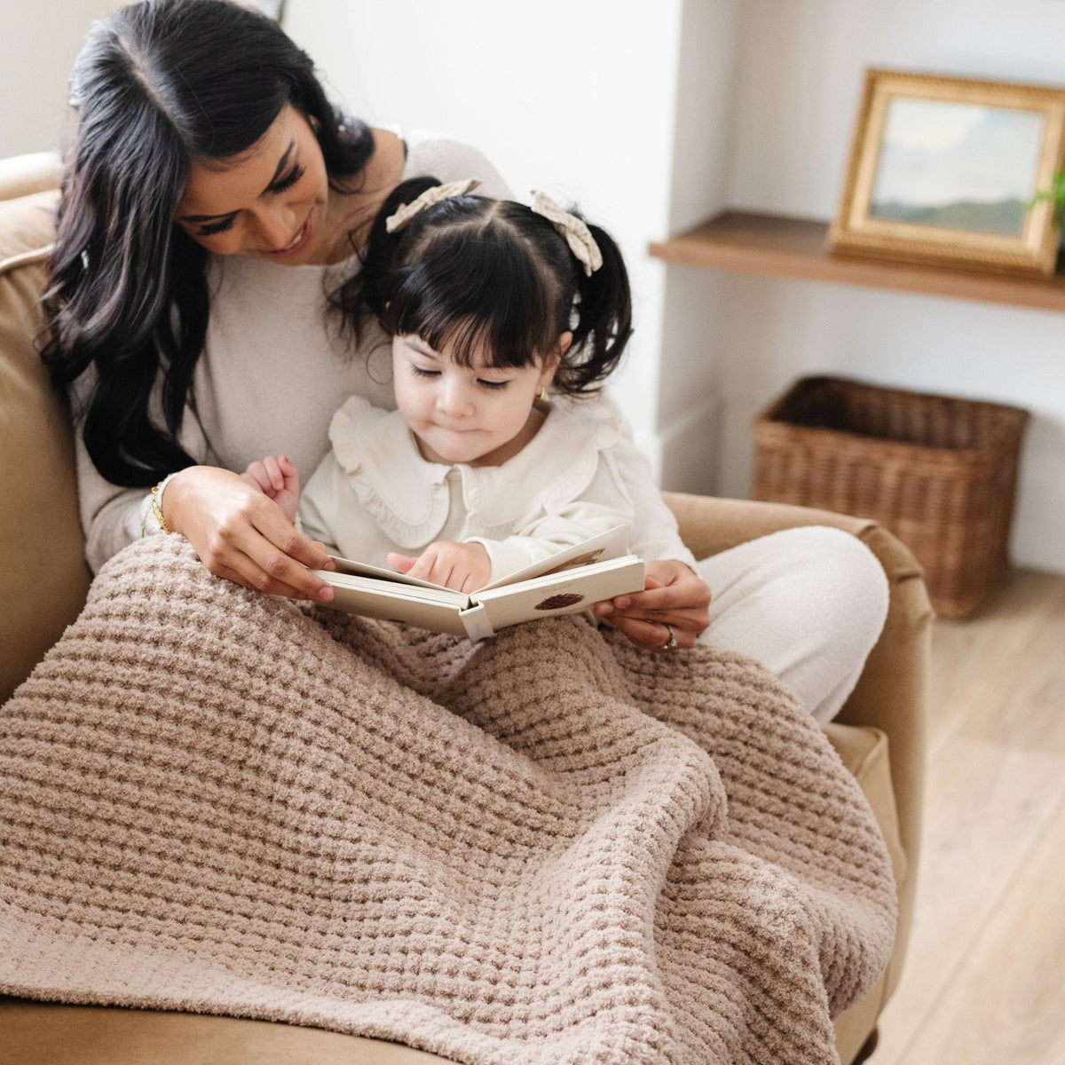 Waffle Knit Receiving Blankets — Saranoni