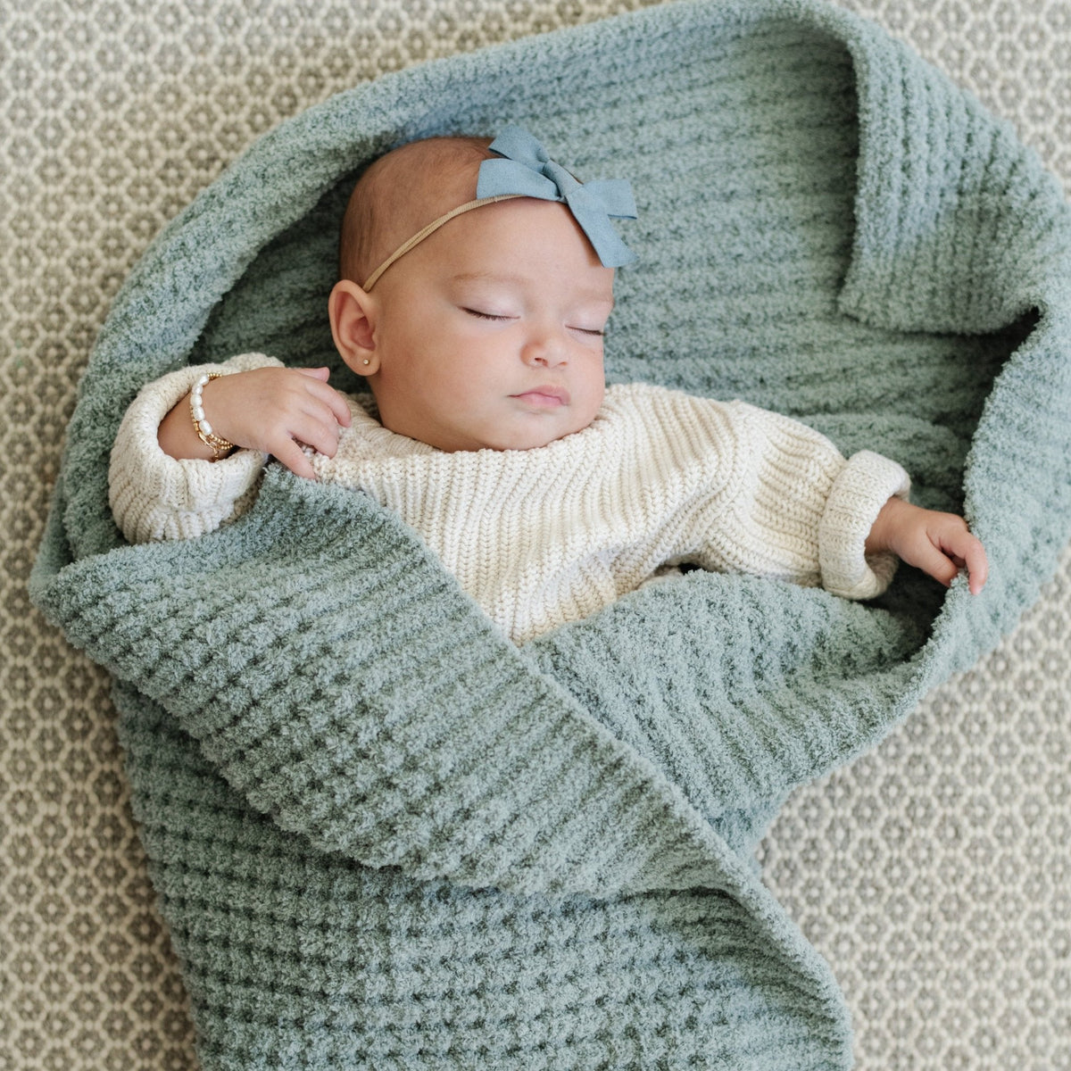 Waffle Knit Receiving Blankets — Saranoni