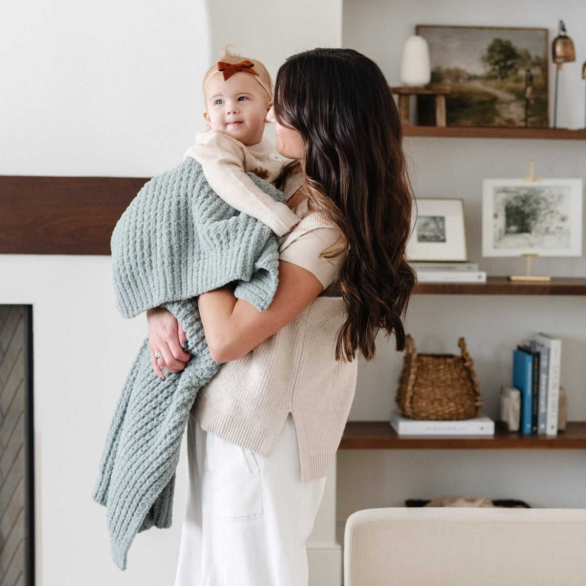 Waffle Knit Receiving Blankets — Saranoni