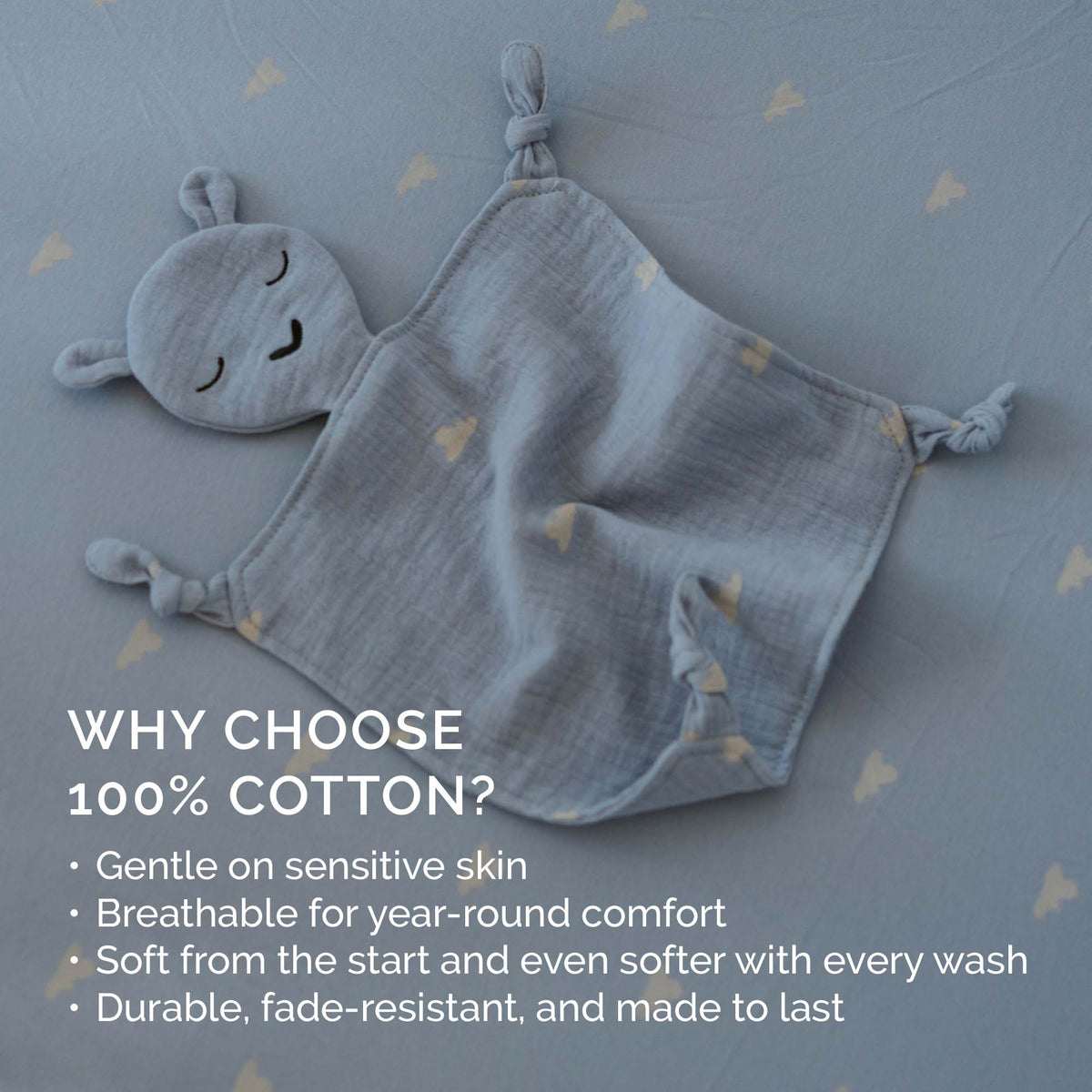 100% Muslin Lovey - Windy — Parker Baby Co.