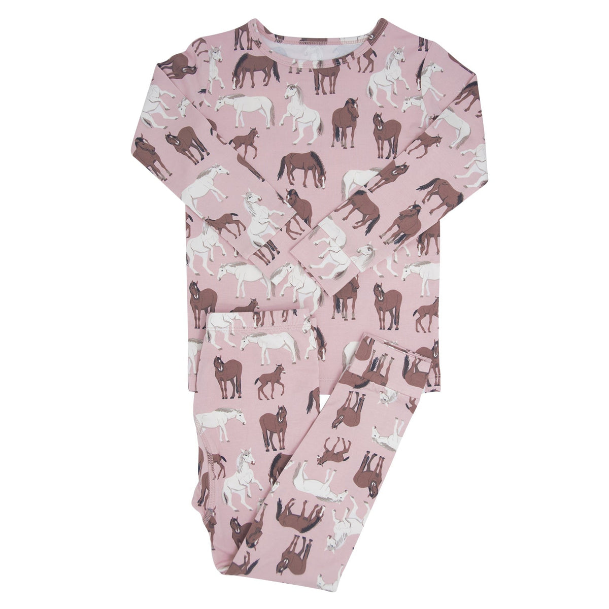 Wild Horses Big Kid Pajama Set — Sweet Bamboo