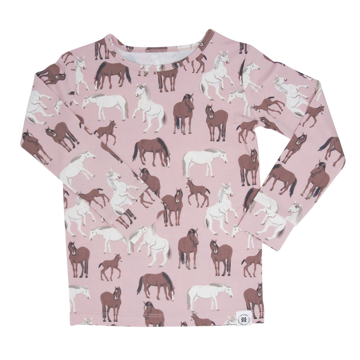 Wild Horses Big Kid Pajama Set — Sweet Bamboo