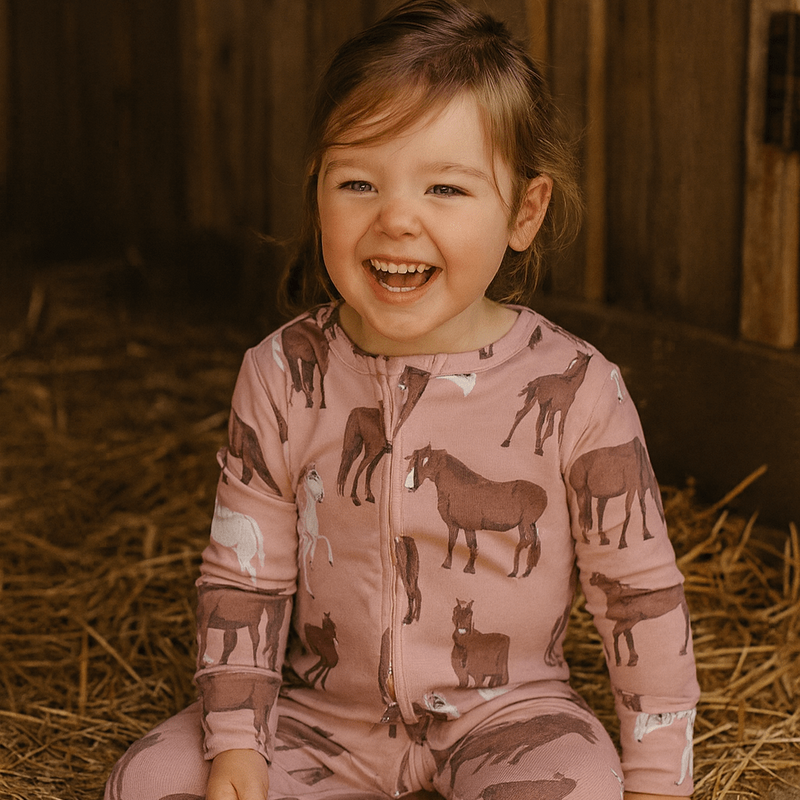 Wild Horses Convertible Romper — Sweet Bamboo